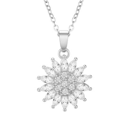 RICCARDI - "Rotierende Sonnenblume" Halskette