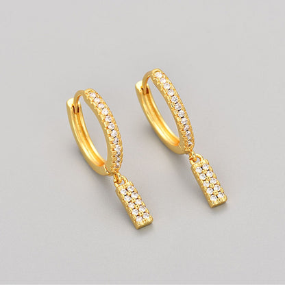 Initialen-Ohrringe „Kristall“