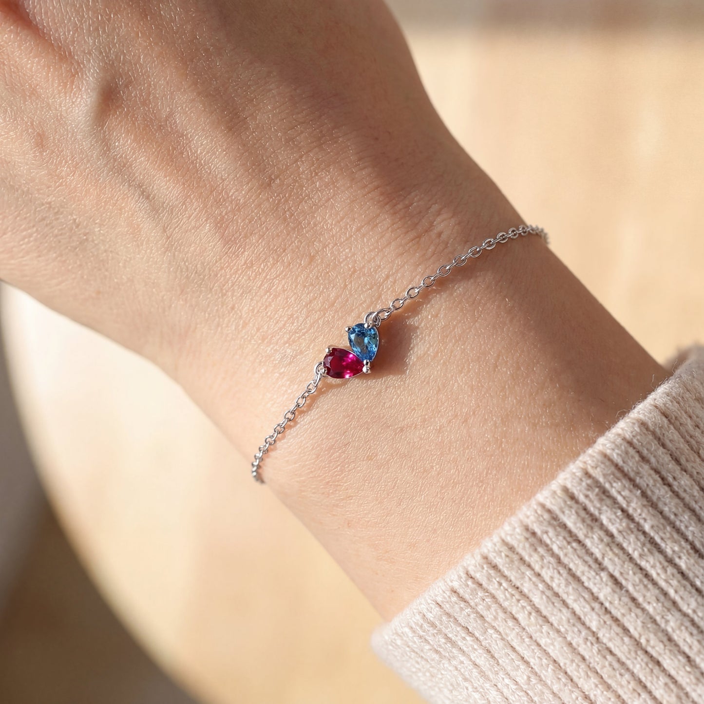 Armband "Zwillingsherzen"