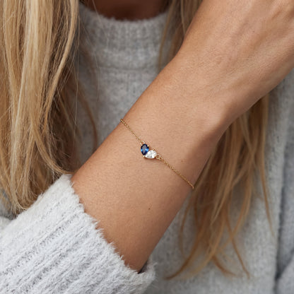 Armband "Zwillingsherzen"