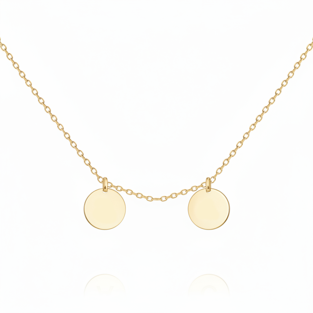 Initial Halskette „Initialscheibe“