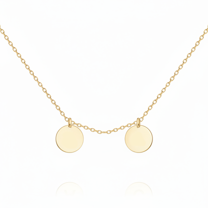 Initial Halskette „Initialscheibe“