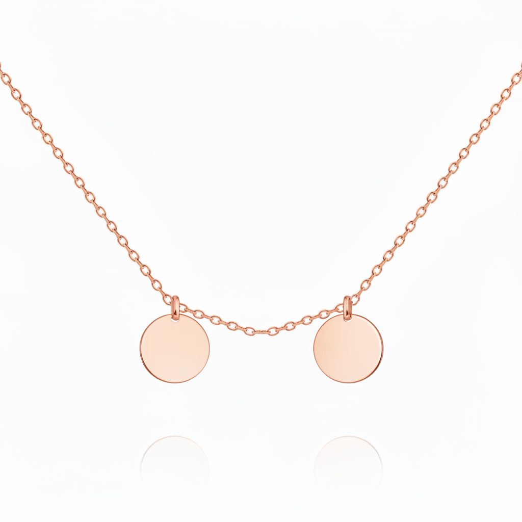 Initial Halskette „Initialscheibe“