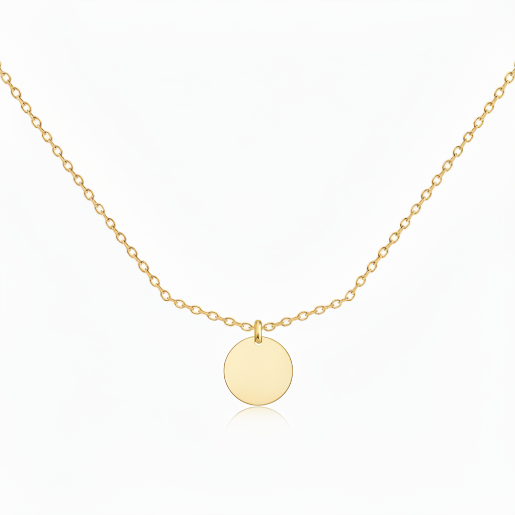 Initial Halskette „Initialscheibe“