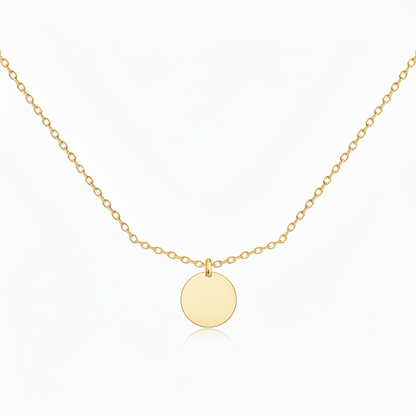 Initial Halskette „Initialscheibe“