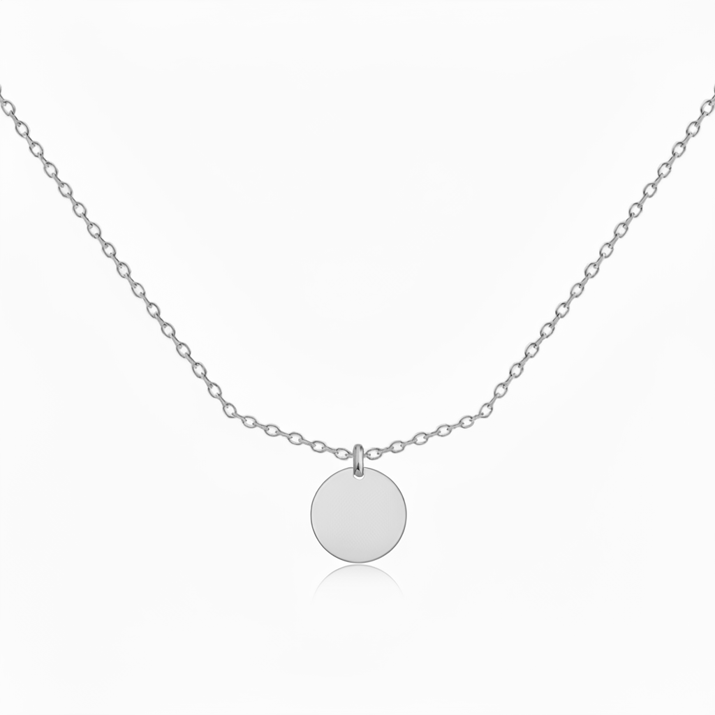 Initial Halskette „Initialscheibe“