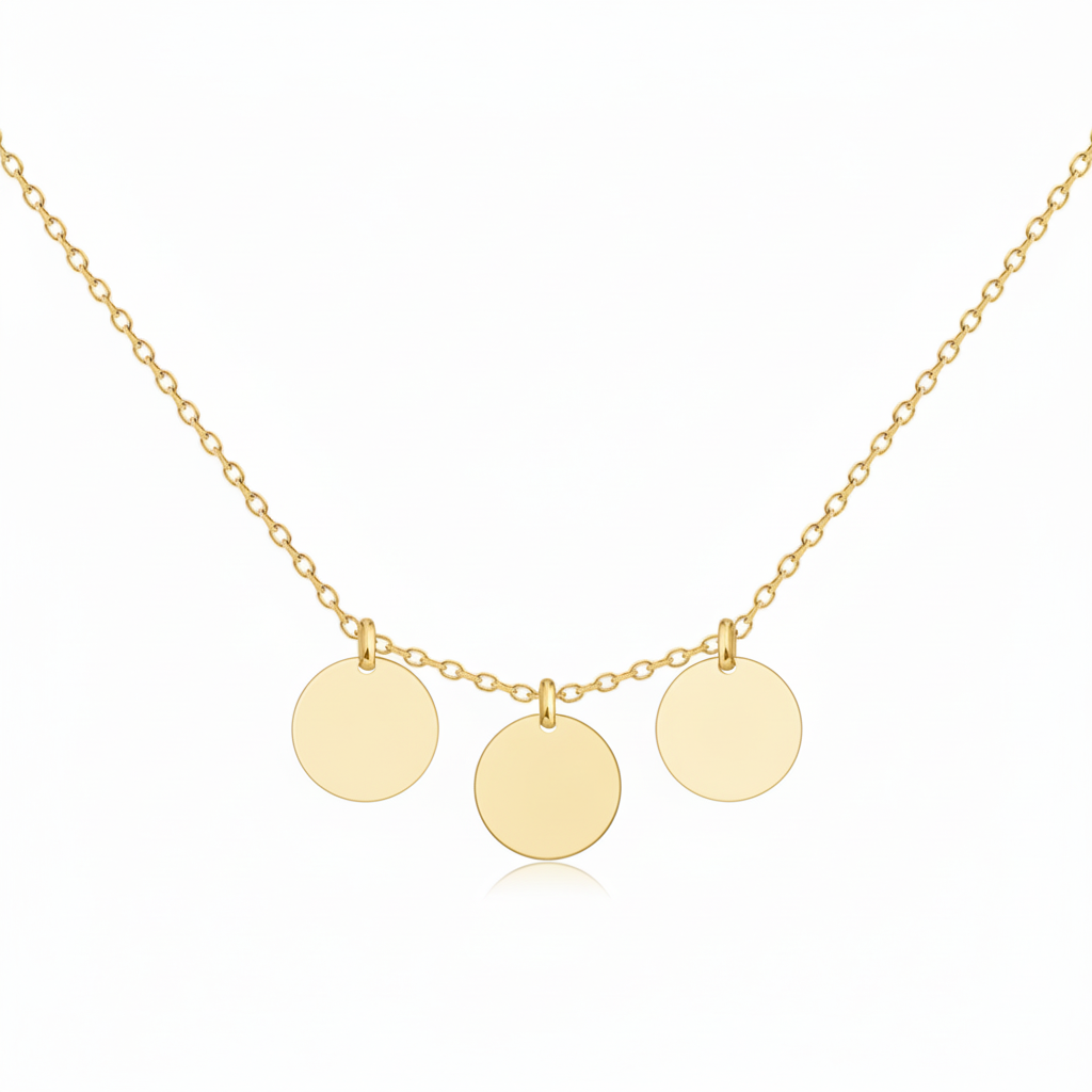 Initial Halskette „Initialscheibe“