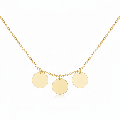 Initial Halskette „Initialscheibe“