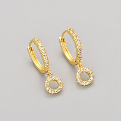 Initialen-Ohrringe „Kristall“