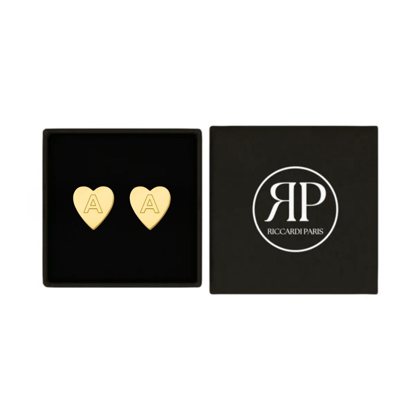 Initialen-Ohrringe „Chic Heart“