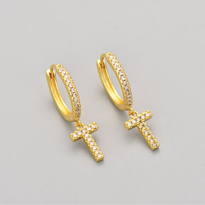 Initialen-Ohrringe „Kristall“