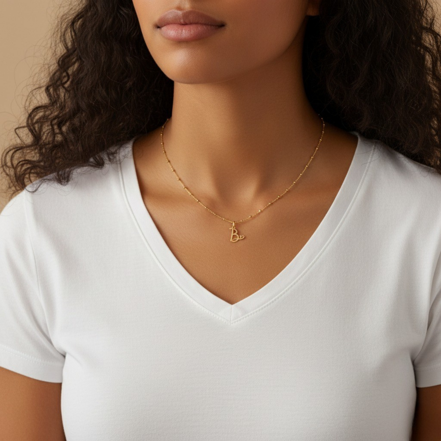 Initialenkette "Herzliebe"