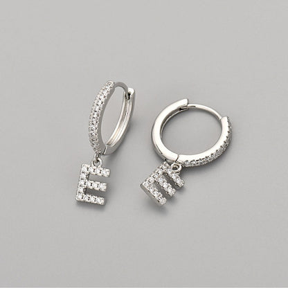 Initialen-Ohrringe „Kristall“