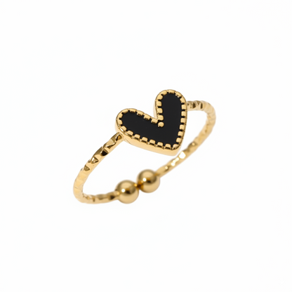 RICCARDI - VERSTELLBARER RING "Luna Heart"