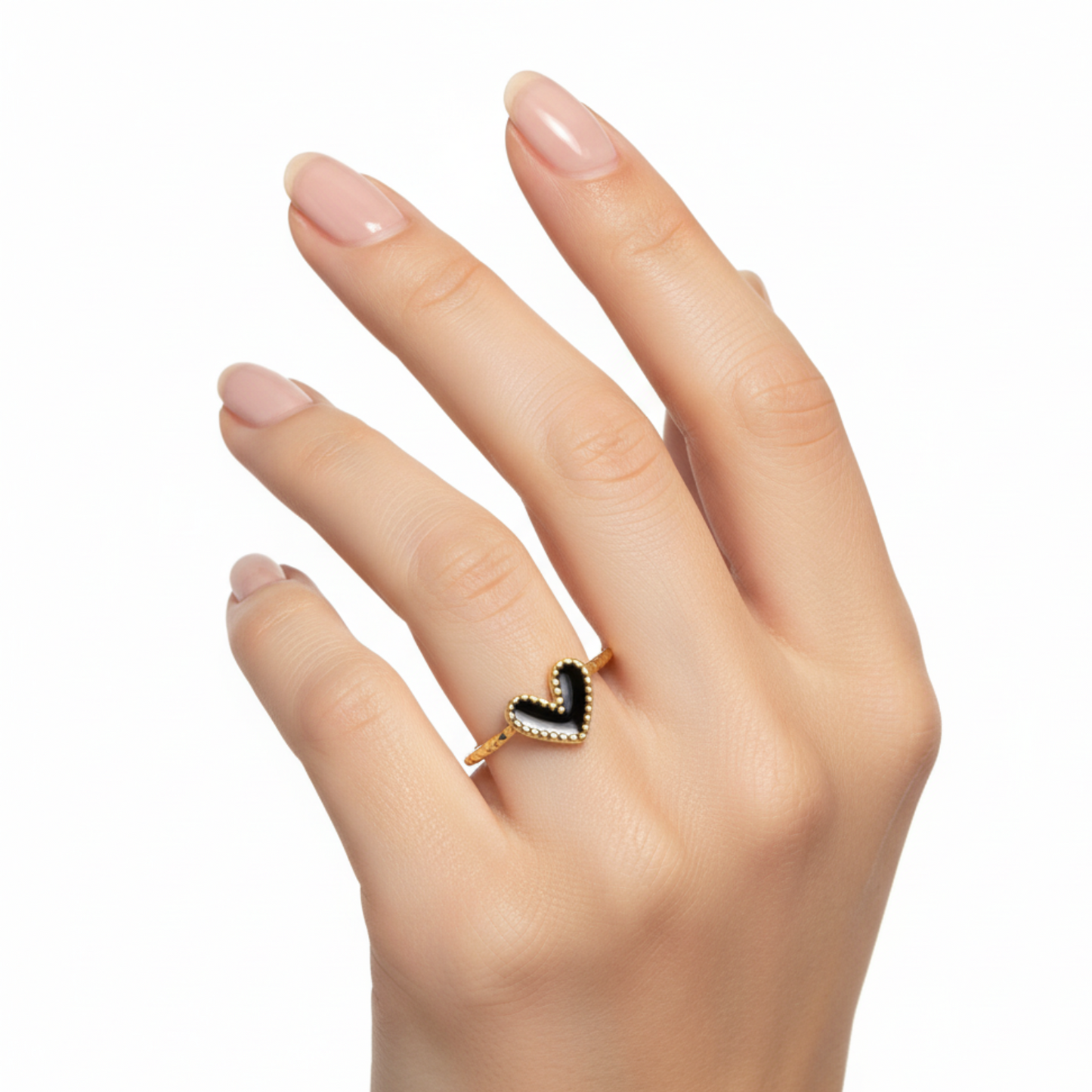 RICCARDI - VERSTELLBARER RING "Luna Heart"