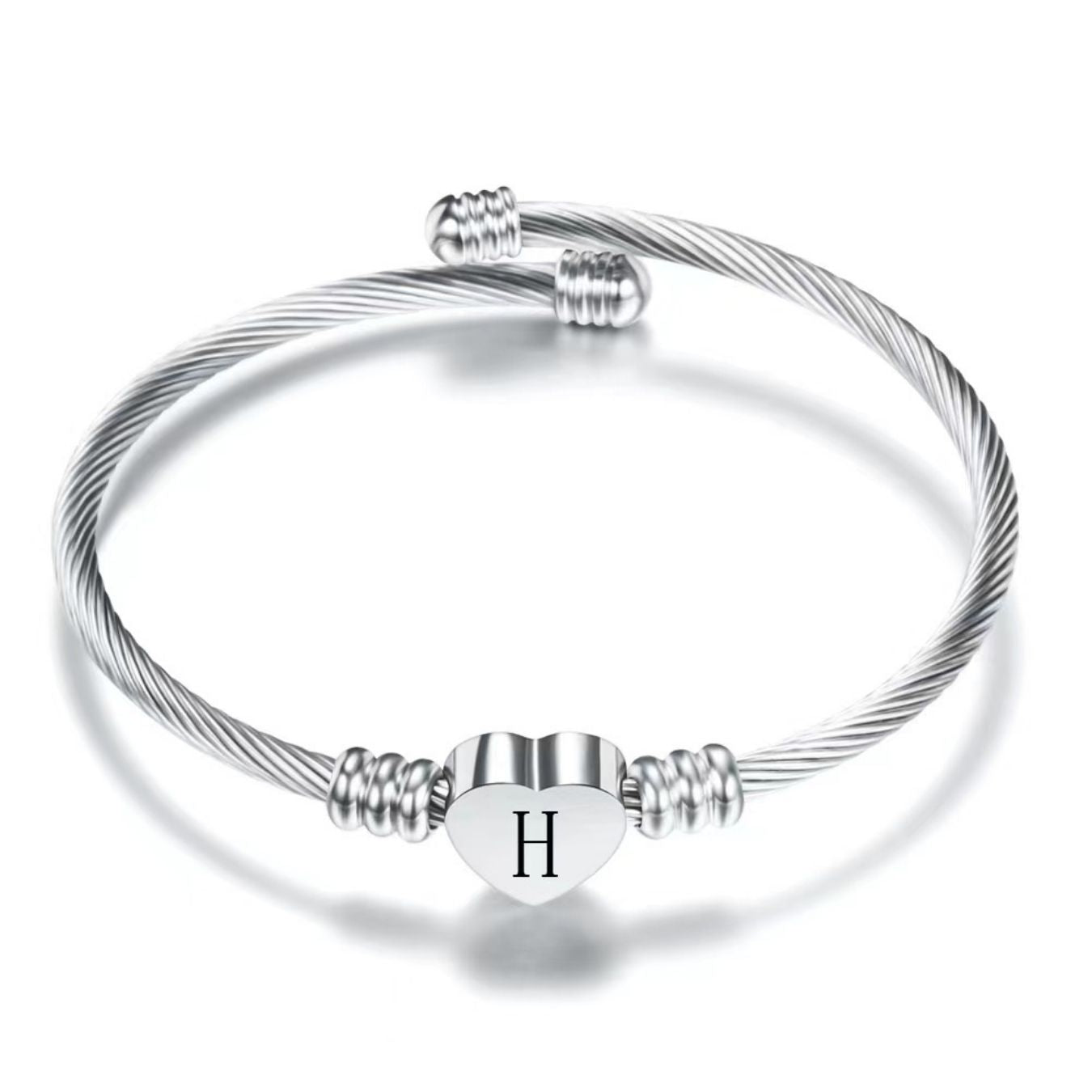 Initialenarmband "Herz"