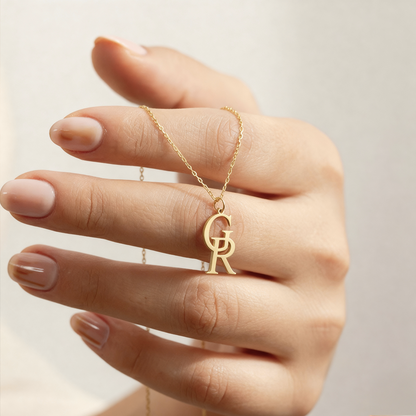 Initialen-Halskette "Monogramm"