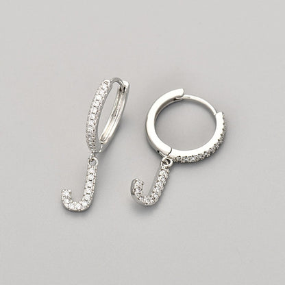 Initialen-Ohrringe „Kristall“