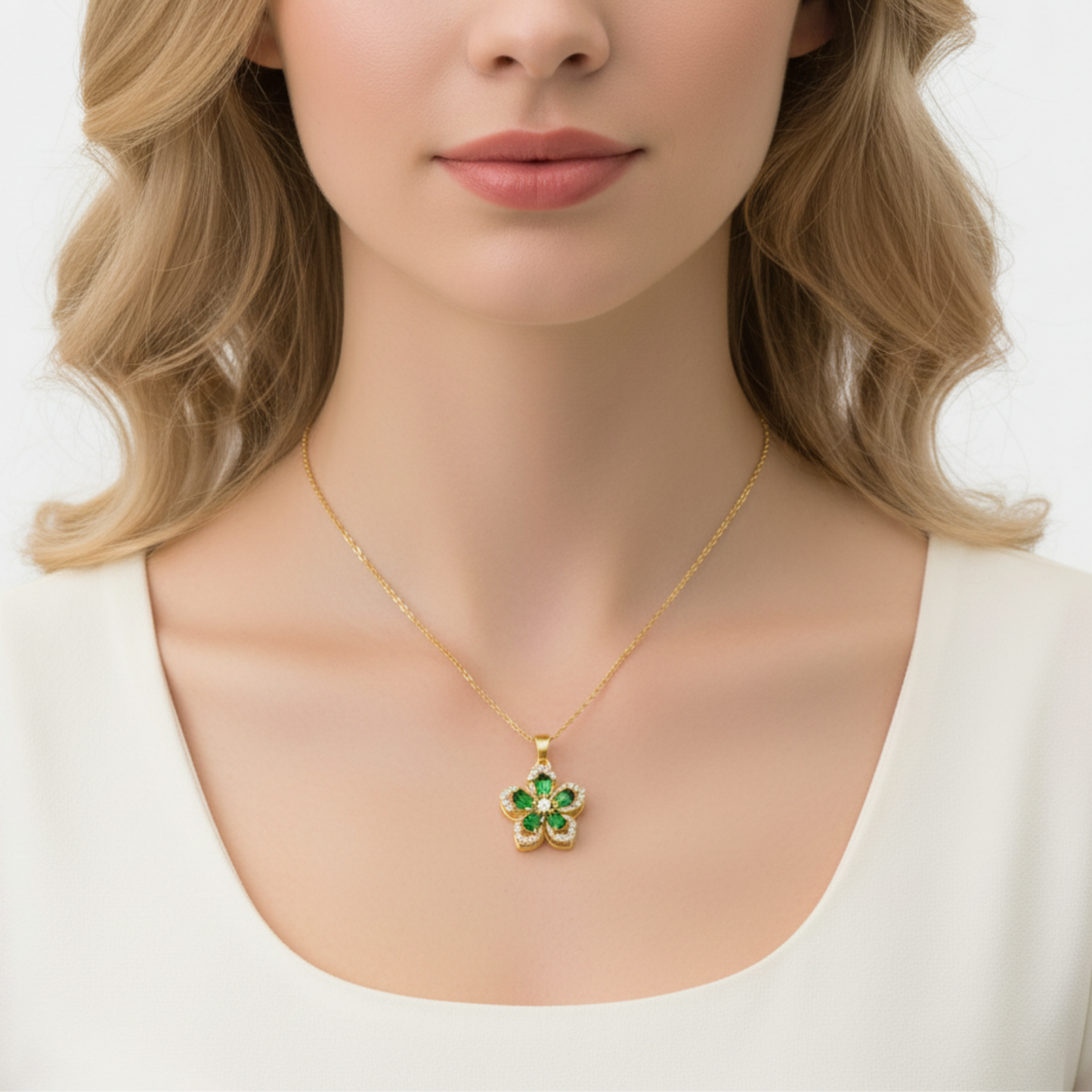 Halskette "Twist &amp; Bloom"