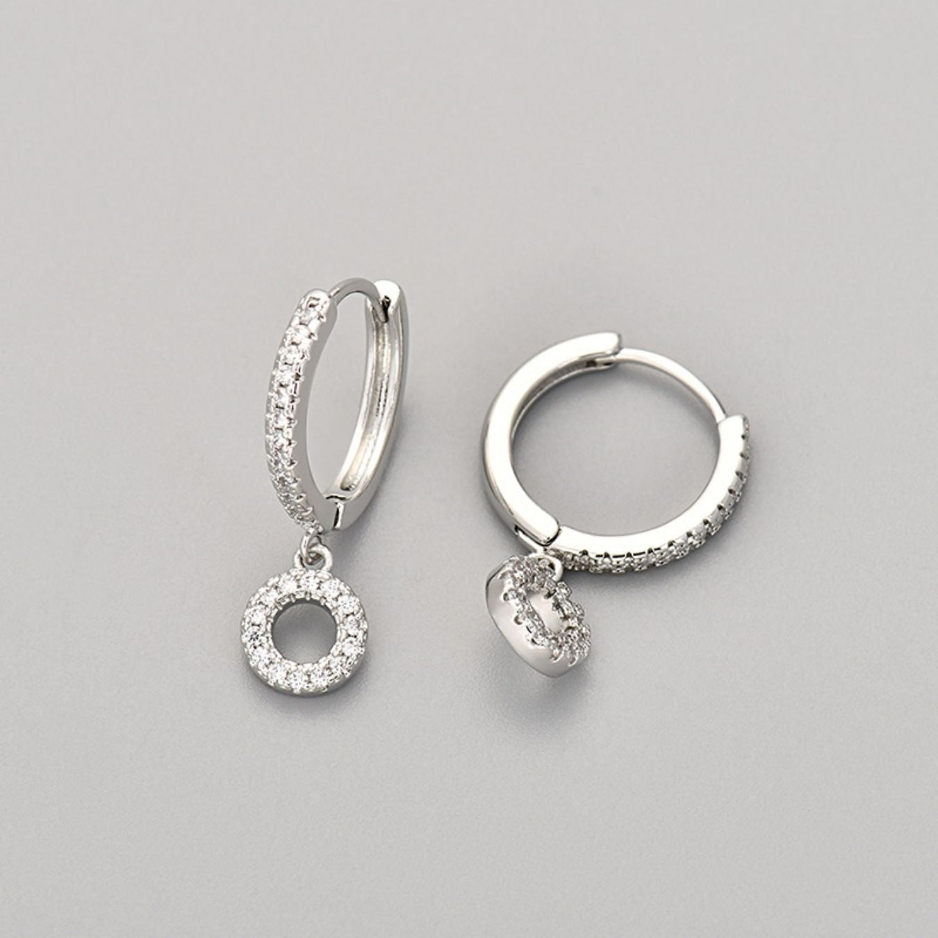 Initialen-Ohrringe „Kristall“