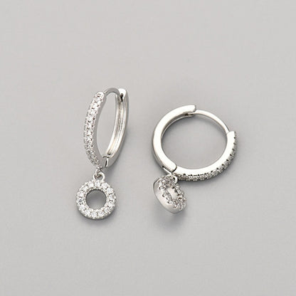 Initialen-Ohrringe „Kristall“