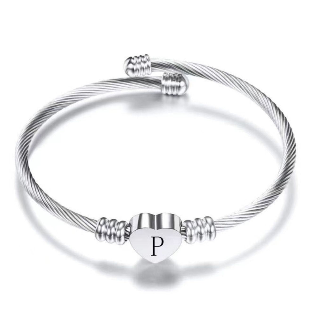 Initialenarmband "Herz"