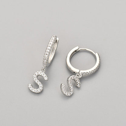 Initialen-Ohrringe „Kristall“