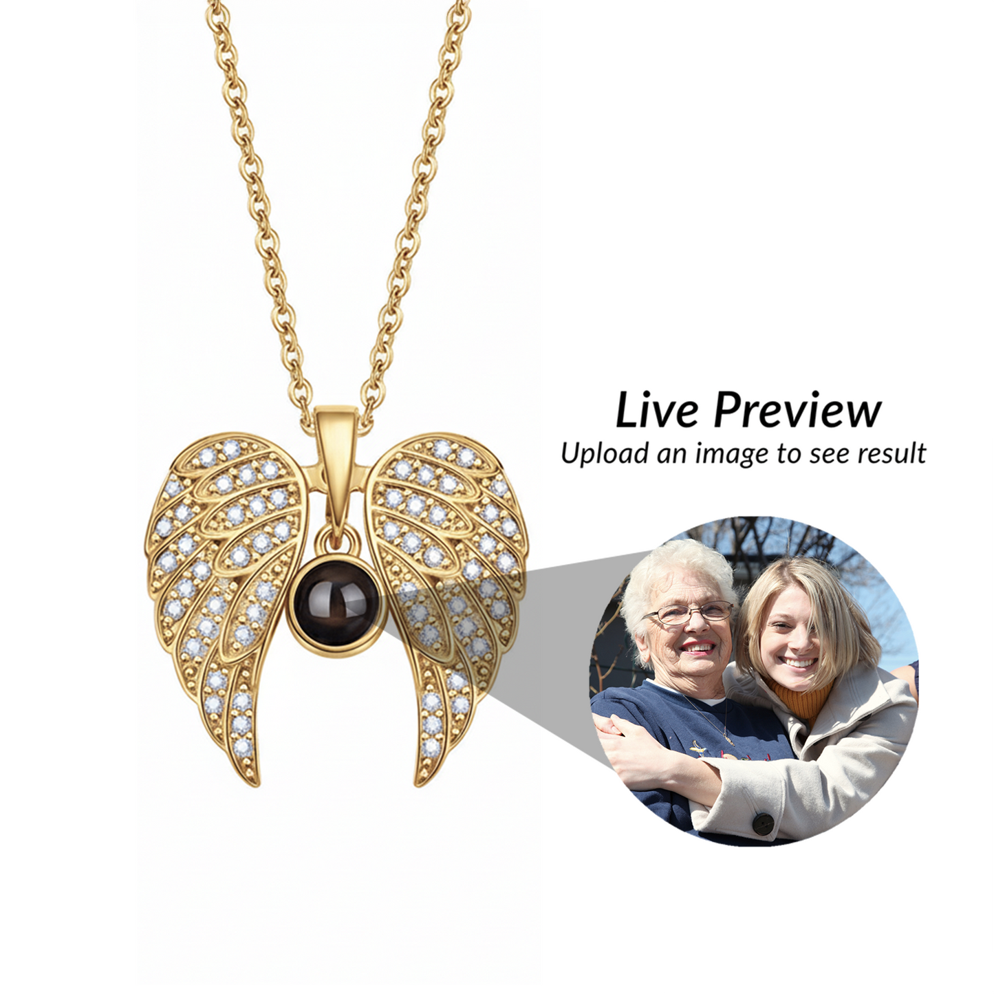 Projektion Halskette "Mein Engel"