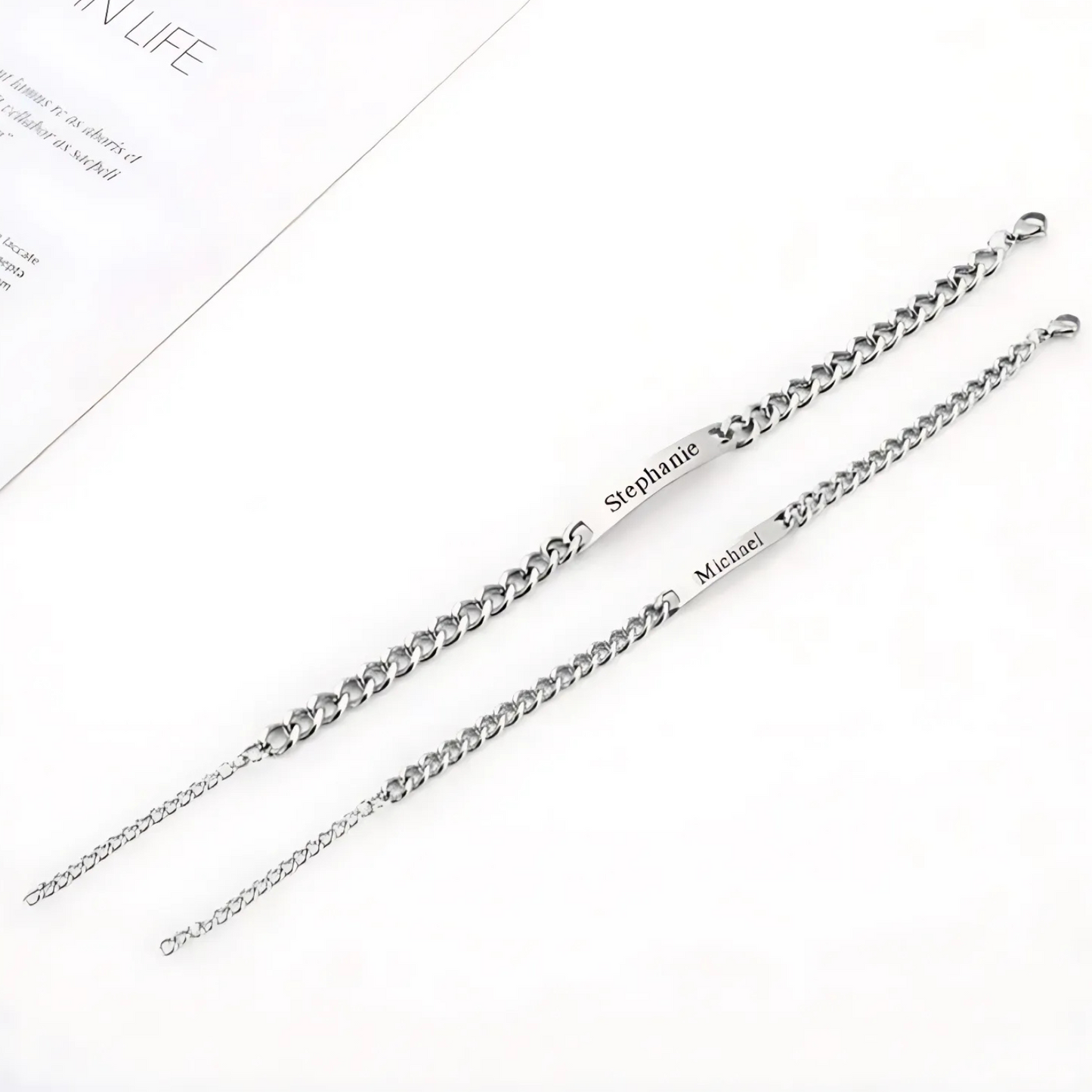 RICCARDI - "Love Locked" PERSONALISIERTES PASSENDES ARMBAND-SET 