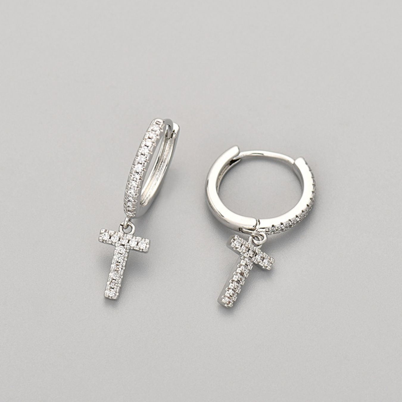 Initialen-Ohrringe „Kristall“