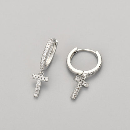 Initialen-Ohrringe „Kristall“