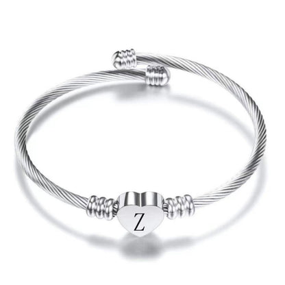Initialenarmband "Herz"