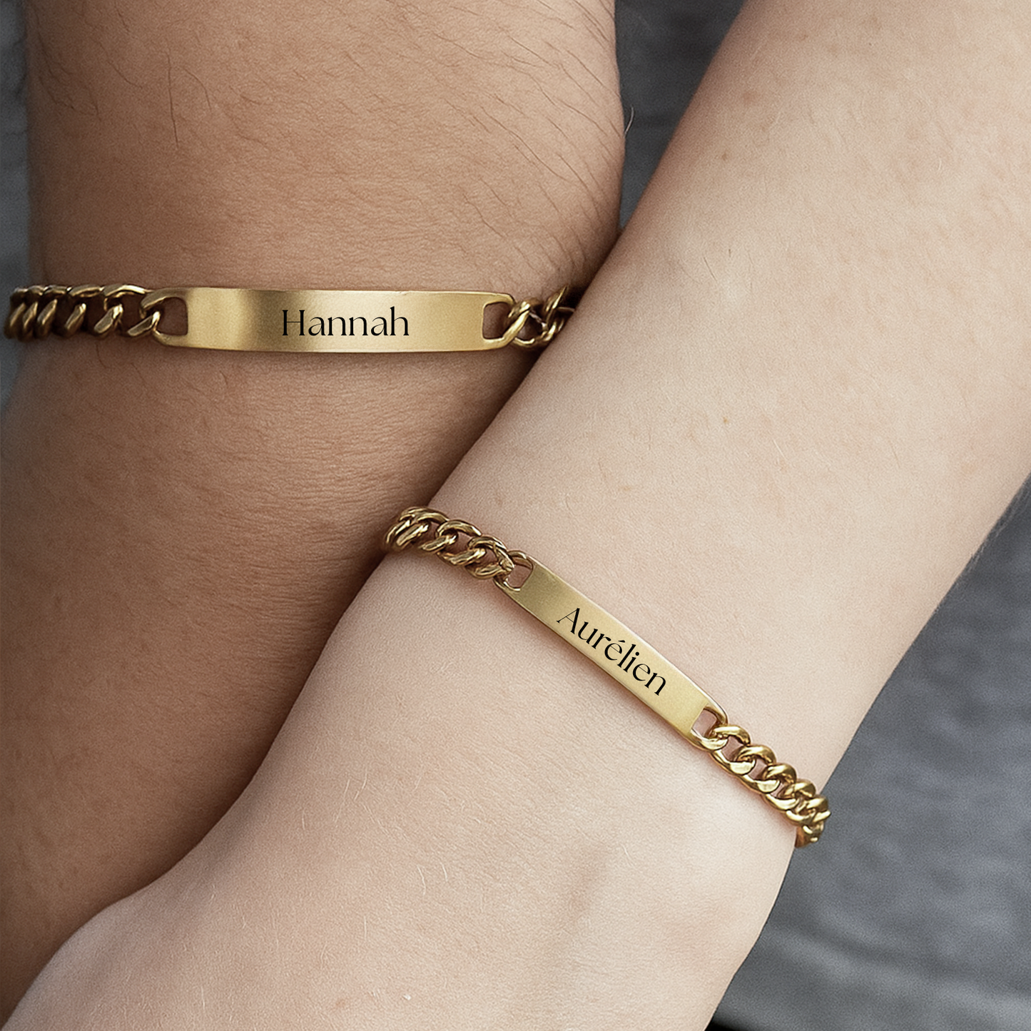 RICCARDI - "Love Locked" PERSONALISIERTES PASSENDES ARMBAND-SET 