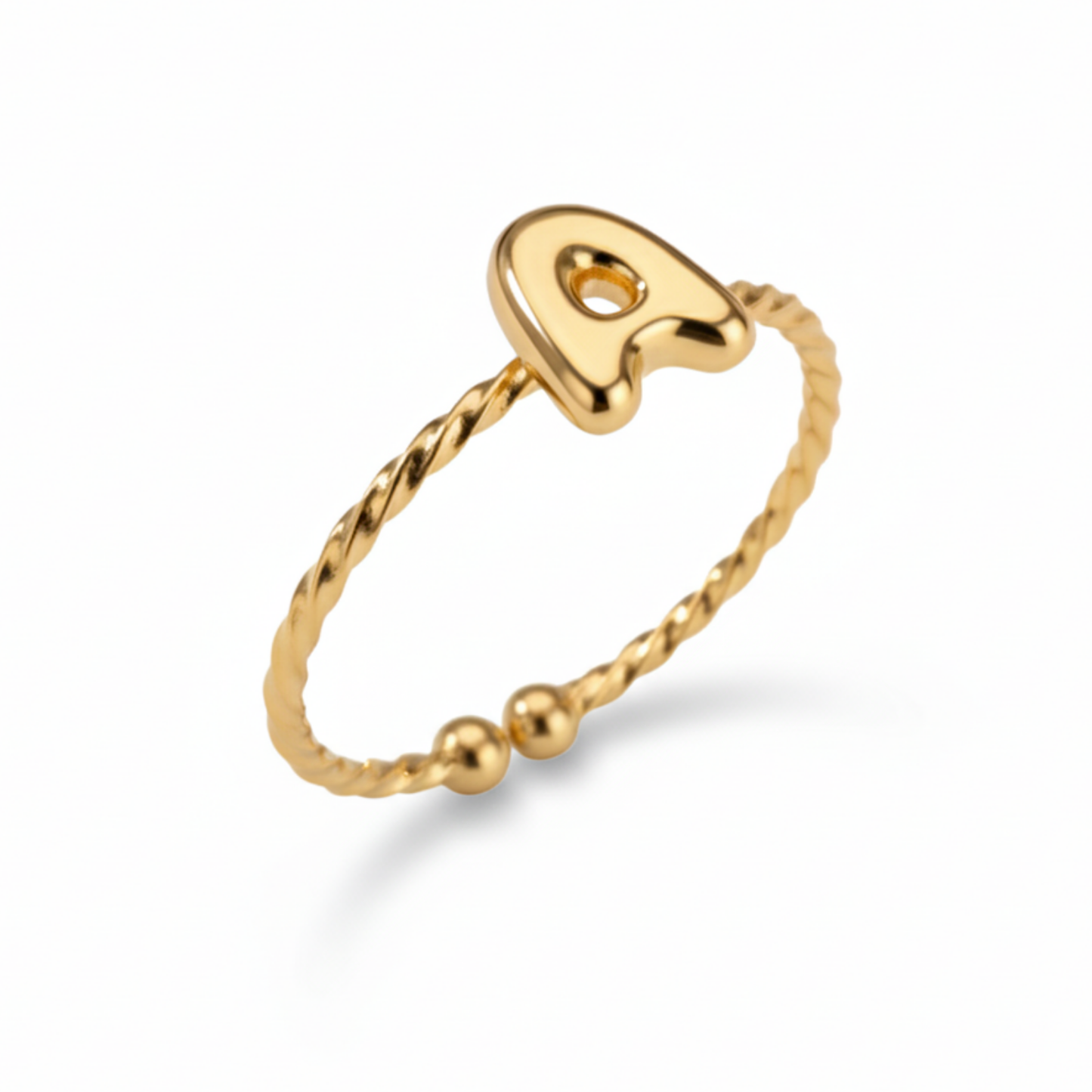 Verstellbarer Initialenring „Minimalist“