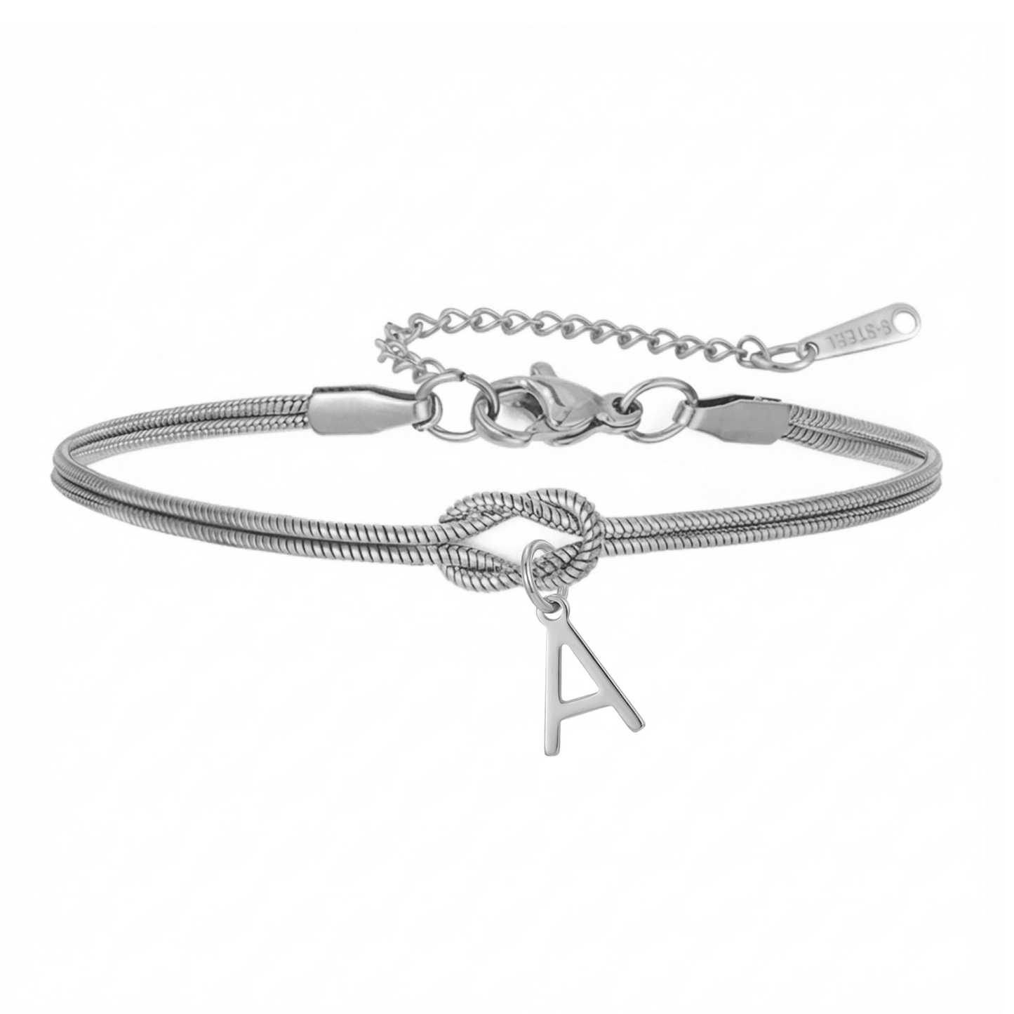Initialenarmband „Knoten“