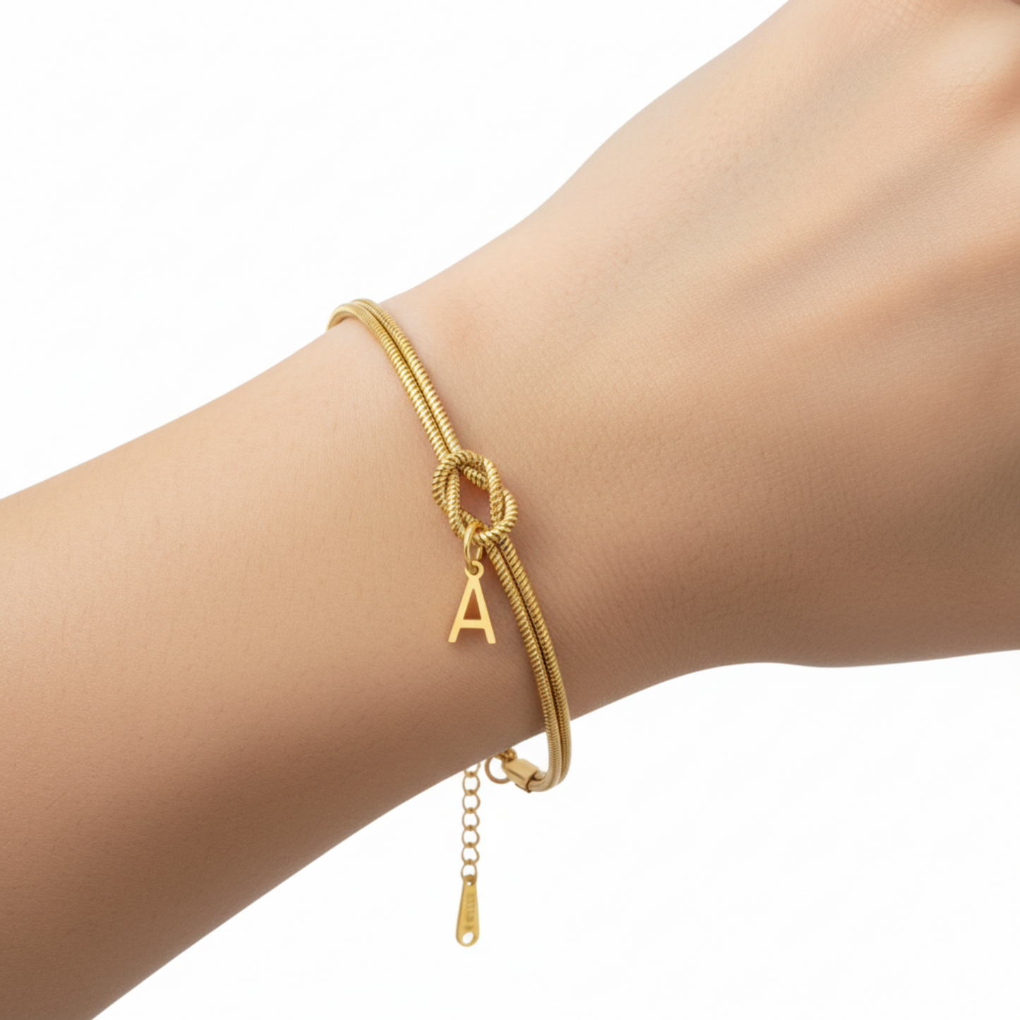 Initialenarmband „Knoten“