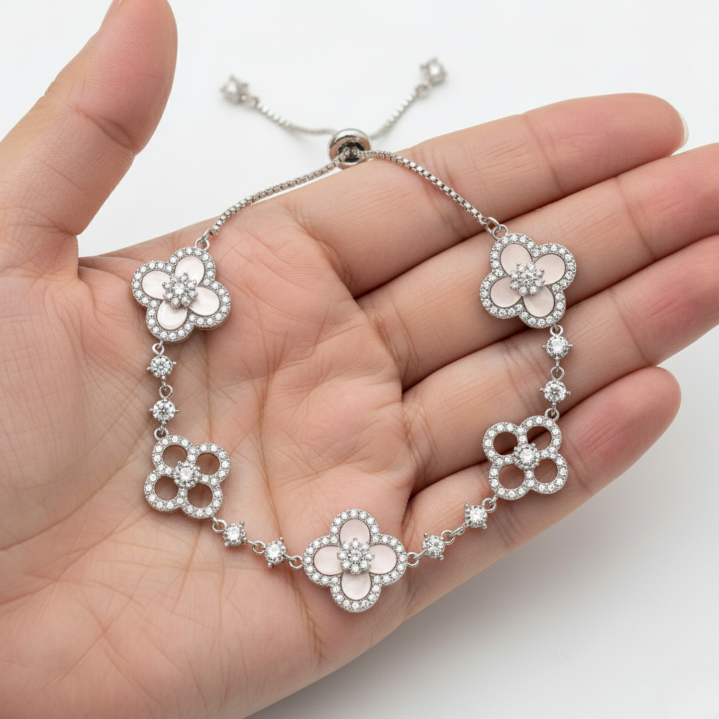 Armband "Diamantblüte"