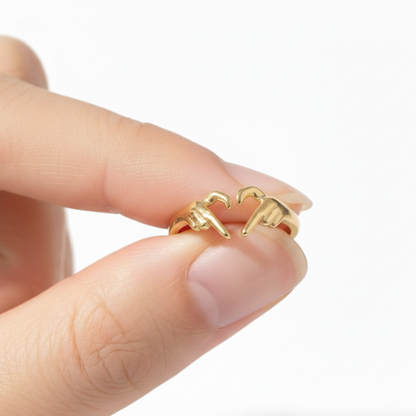 Verstellbarer Ring "Sign of Love"