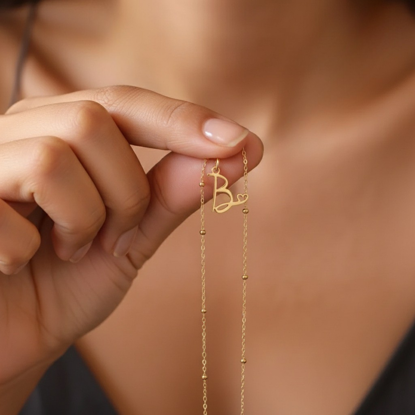 Initialenkette "Herzliebe"