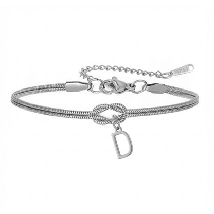 Initialenarmband „Knoten“