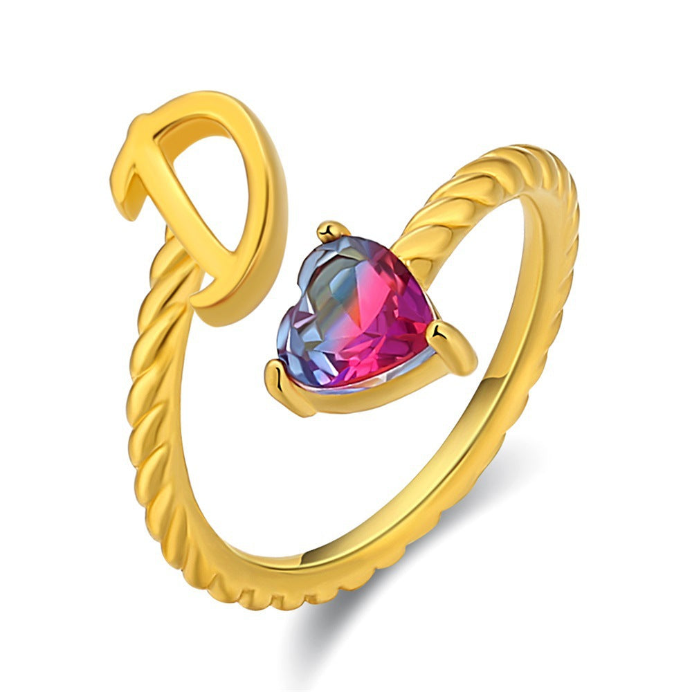 Verstellbarer Namensring "Meerjungfrauenflosse"