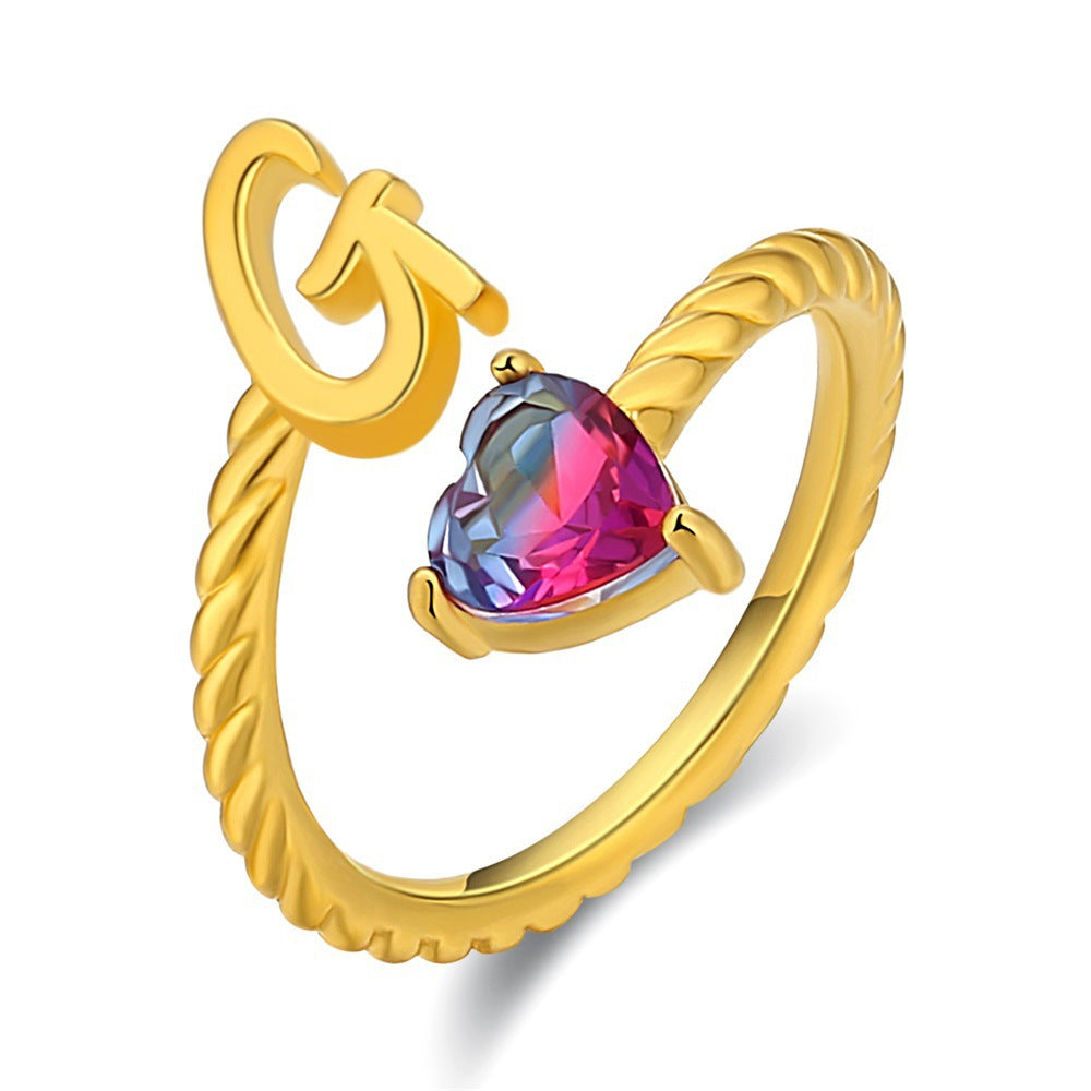 Verstellbarer Namensring "Meerjungfrauenflosse"