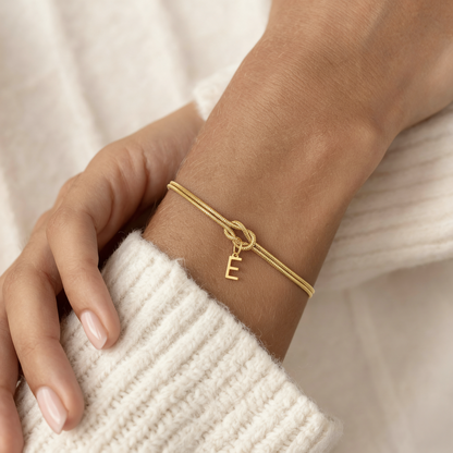 Initialenarmband „Knoten“