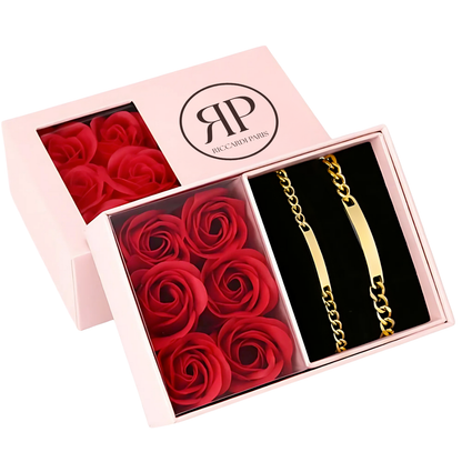 RICCARDI - "Love Locked" PERSONALISIERTES PASSENDES ARMBAND-SET 