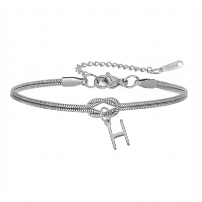 Initialenarmband „Knoten“