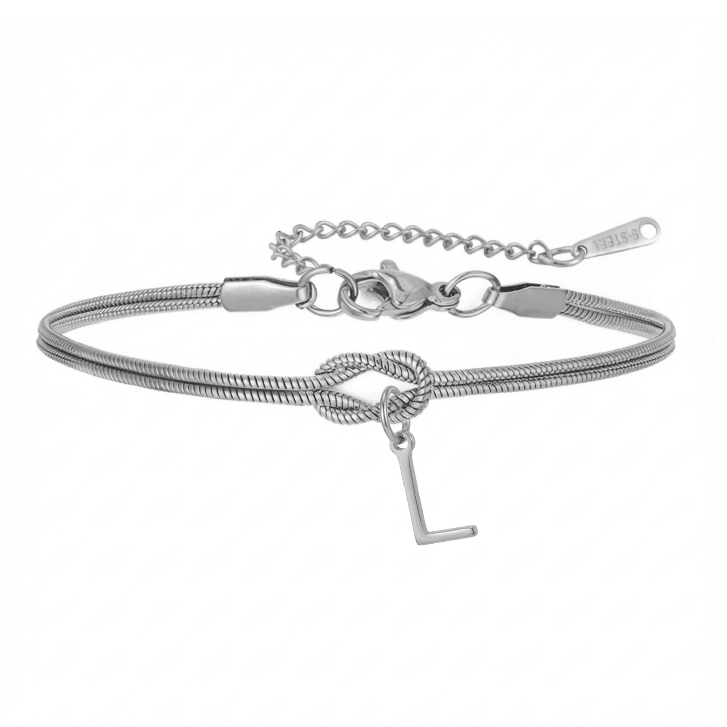 Initialenarmband „Knoten“