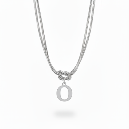 Initialen-Halskette "Alphabet-Knoten"