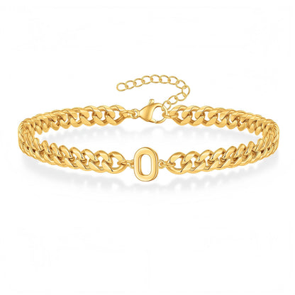 Initial Armband "Curb Letter"