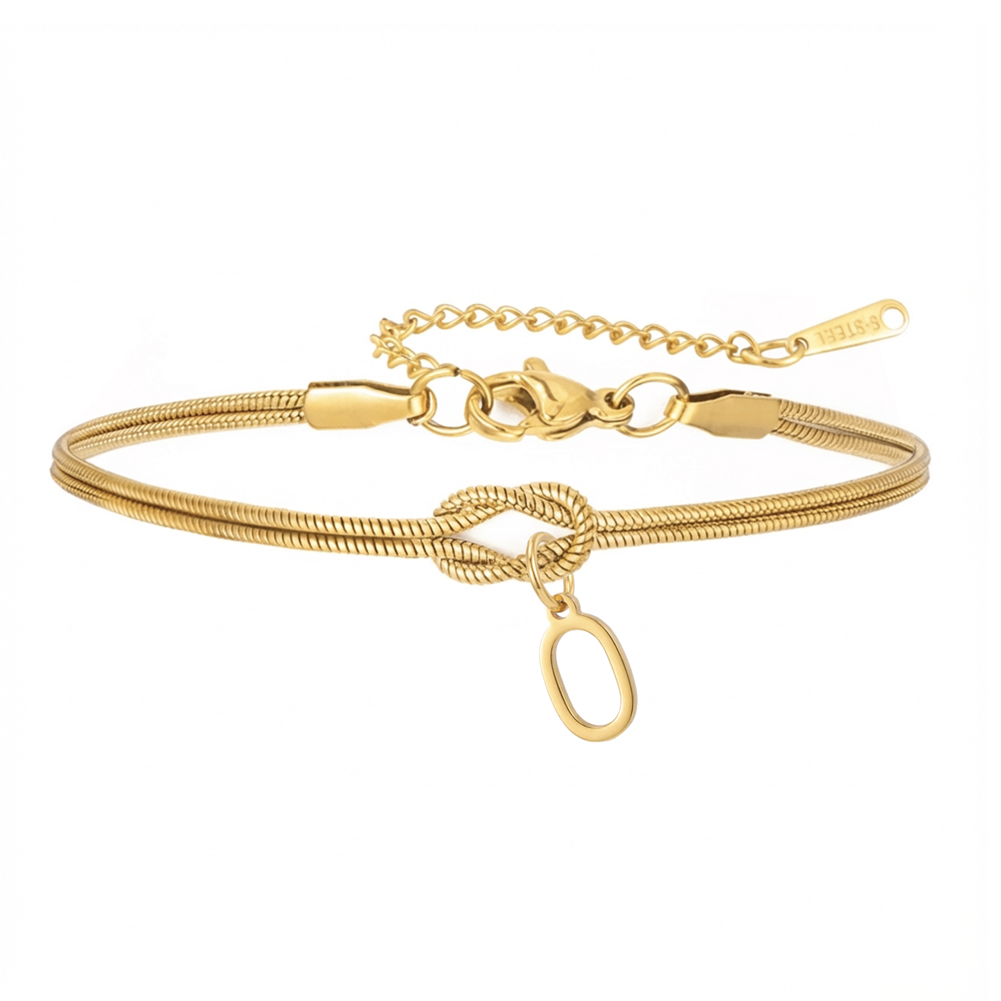 Initialenarmband „Knoten“