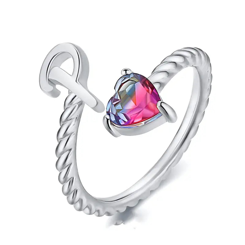 Verstellbarer Namensring "Meerjungfrauenflosse"